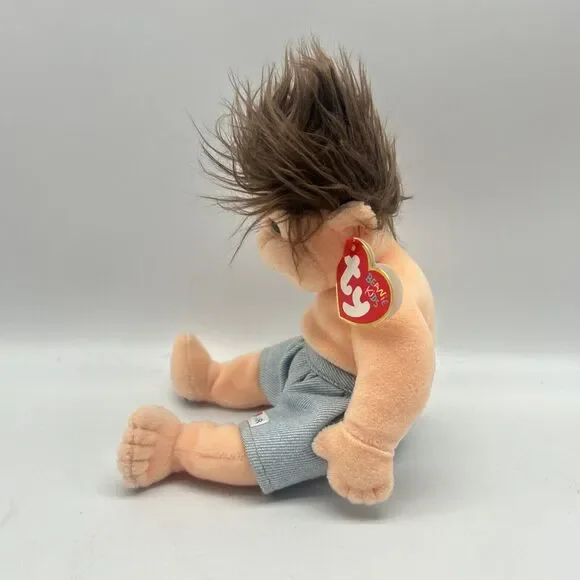 Vtg TY Beanie Doll Toy Tumbles Kids 10 inc Stuffed Plush 1993 2000 - Picture 4 of 7